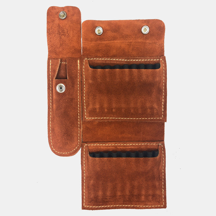 2-In-1 Suede Rifle Cartridge Pouch & Knife Sheath