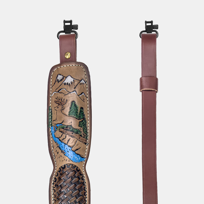 Trophy Custom Padded Rifle Sling - Creek Deer