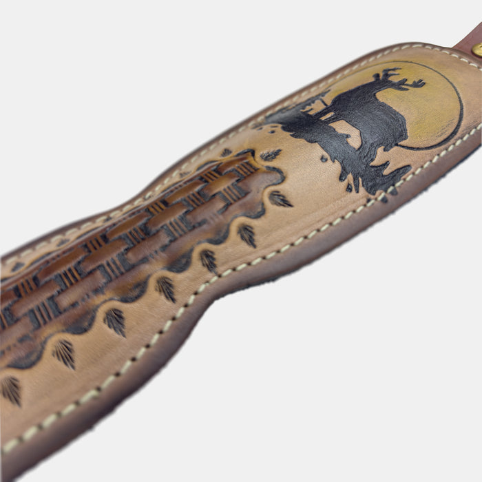 Trophy Custom Padded Rifle Sling - Moon Deer