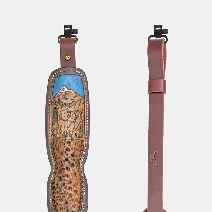 Trophy Custom Padded Rifle Sling - Mountain Deers