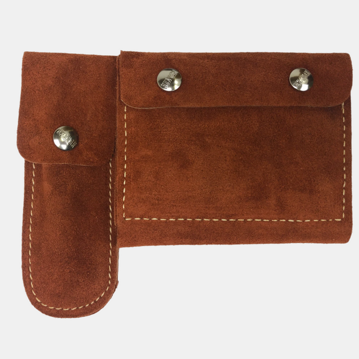 2-In-1 Suede Rifle Cartridge Pouch & Knife Sheath